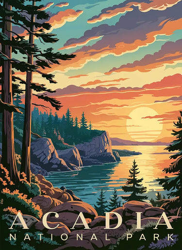 Acadia National Park Puzzle Sunset by MakeYourPuzzles